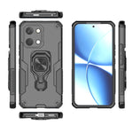 WANLONFENG For Xiaomi Redmi Turbo 5 Max 5G / Xiaomi Poco X8 Pro Max 5G Phone Case PC TPU Back Cover Kickstand with Tempered Glass