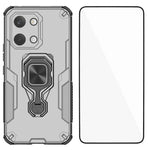 WANLONFENG For Xiaomi Redmi Turbo 5 Max 5G / Xiaomi Poco X8 Pro Max 5G Phone Case PC TPU Back Cover Kickstand with Tempered Glass