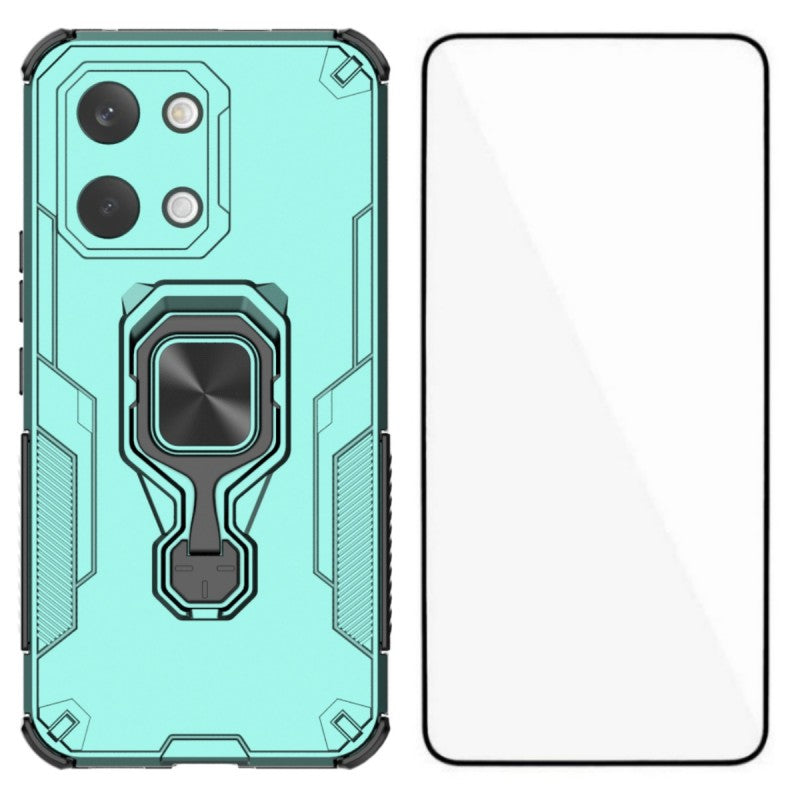 WANLONFENG For Xiaomi Redmi Turbo 5 Max 5G / Xiaomi Poco X8 Pro Max 5G Phone Case PC TPU Back Cover Kickstand with Tempered Glass