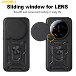 AMORUS For Xiaomi 17 Ultra 5G Case Kickstand PC + TPU Phone Cover with Camera Lens Slider