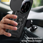 AMORUS For Xiaomi 17 Ultra 5G Case Kickstand PC + TPU Phone Cover with Camera Lens Slider