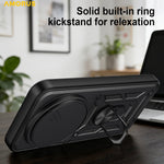 AMORUS For Xiaomi 17 Ultra 5G Case Kickstand PC + TPU Phone Cover with Camera Lens Slider