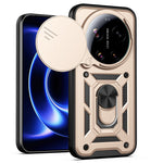 AMORUS For Xiaomi 17 Ultra 5G Case Kickstand PC + TPU Phone Cover with Camera Lens Slider