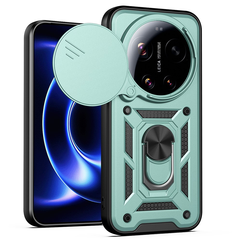 AMORUS For Xiaomi 17 Ultra 5G Case Kickstand PC + TPU Phone Cover with Camera Lens Slider