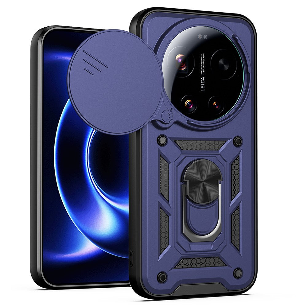 AMORUS For Xiaomi 17 Ultra 5G Case Kickstand PC + TPU Phone Cover with Camera Lens Slider