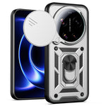 AMORUS For Xiaomi 17 Ultra 5G Case Kickstand PC + TPU Phone Cover with Camera Lens Slider