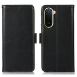 Case For Xiaomi Poco C85x 5G / Redmi A7 Pro 4G (171.56mm) / Redmi A7 Pro 5G RFID Blocking Genuine Cow Leather Wallet Phone Cover