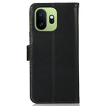 For OnePlus 15T 5G Case RFID Blocking Genuine Cow Leather Wallet Phone Cover