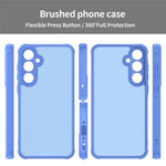 Til Samsung Galaxy A15 4G / A15 5G Cover Stødsikkert med Airbags Frostet Gennemsigtig PC + TPU Telefon Bagcover