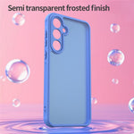 Til Samsung Galaxy A15 4G / A15 5G Cover Stødsikkert med Airbags Frostet Gennemsigtig PC + TPU Telefon Bagcover