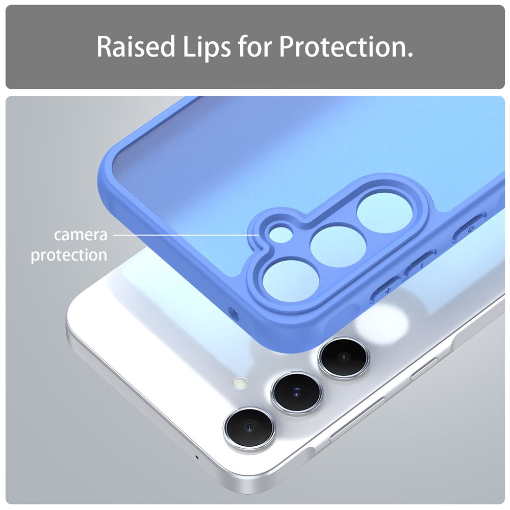 Til Samsung Galaxy A15 4G / A15 5G Cover Stødsikkert med Airbags Frostet Gennemsigtig PC + TPU Telefon Bagcover