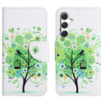 Til Samsung Galaxy A27 5G Etui Mønstertryk Kryds Tekstur Læder Telefoncover