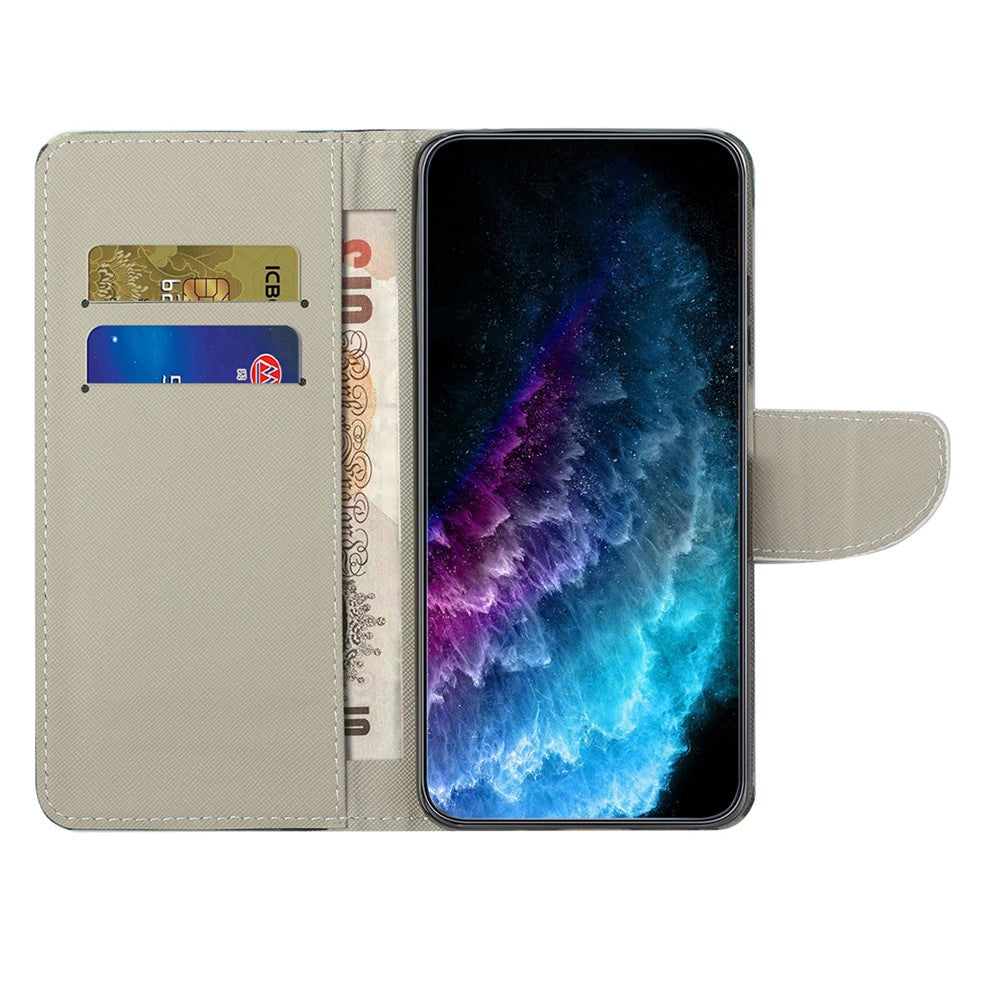 Til Samsung Galaxy A27 5G Etui Mønstertryk Kryds Tekstur Læder Telefoncover