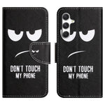 Til Samsung Galaxy A27 5G Etui Mønstertryk Kryds Tekstur Læder Telefoncover