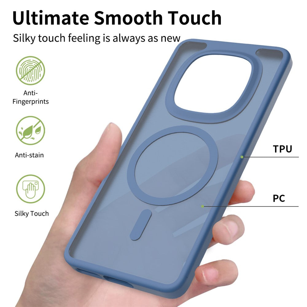 Magnetic Case For Xiaomi Redmi Note 15 5G (Global)  /  4G (Global)  /  Poco M8 5G TPU Frame Acrylic Back Phone Cover Skin Touch