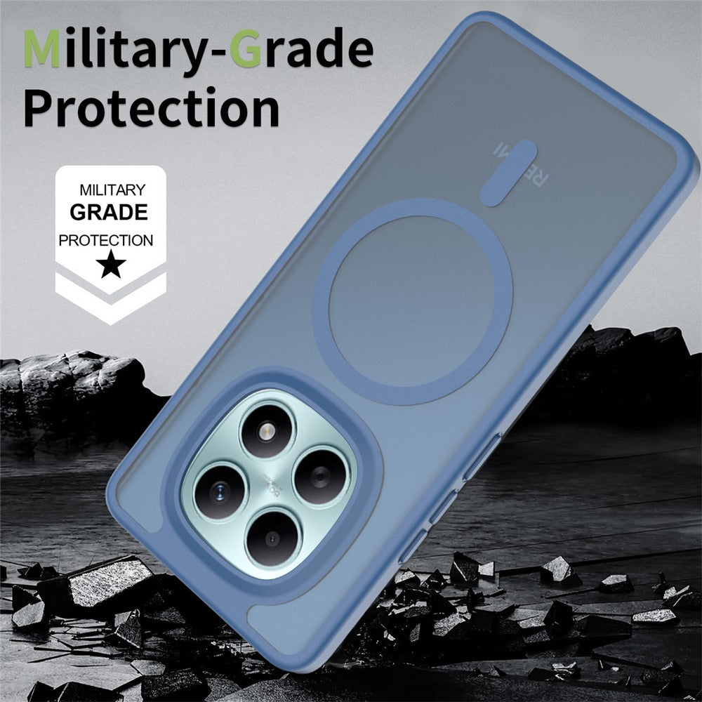 Magnetic Case For Xiaomi Redmi Note 15 5G (Global)  /  4G (Global)  /  Poco M8 5G TPU Frame Acrylic Back Phone Cover Skin Touch