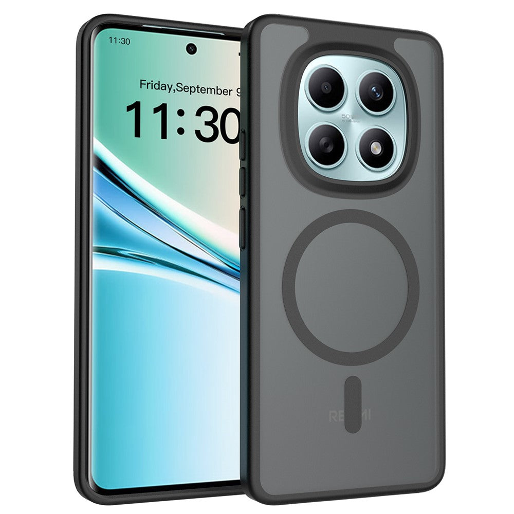 Magnetic Case For Xiaomi Redmi Note 15 5G (Global)  /  4G (Global)  /  Poco M8 5G TPU Frame Acrylic Back Phone Cover Skin Touch