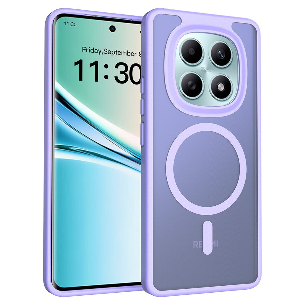 Magnetic Case For Xiaomi Redmi Note 15 5G (Global)  /  4G (Global)  /  Poco M8 5G TPU Frame Acrylic Back Phone Cover Skin Touch