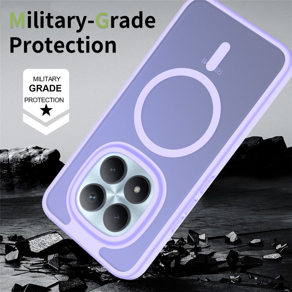 Magnetic Case For Xiaomi Redmi Note 15 Pro+ 5G (Global)  /  Poco M8 Pro 5G TPU Frame Acrylic Back Phone Cover Skin Touch