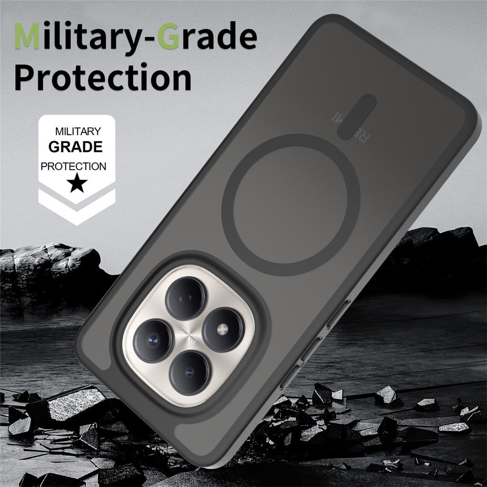 Xiaomi Redmi Note 15 Pro 4G (Global) Magnetiskt Skal TPU Ram Akryl Baksida mobilskydd Skin Touch