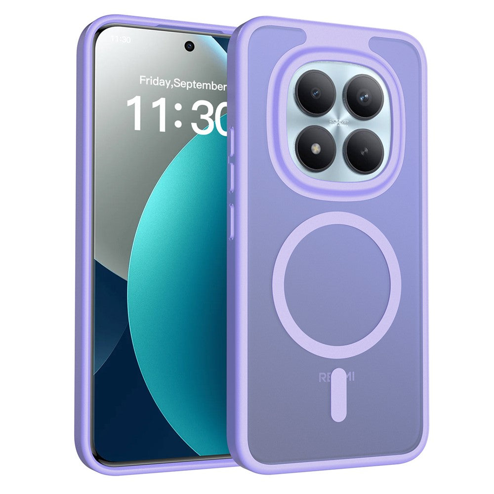 For Xiaomi Redmi Note 15 Pro 5G (Global) Magnetic Case TPU Frame Acrylic Back Phone Cover Skin Touch