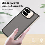 Til Google Pixel 9 Pro Fold 5G Gennemsigtigt Cover Anti-fingeraftryk Stødsikkert TPU PC Beskyttende Etui