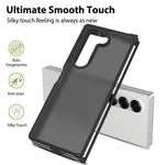 For Samsung Galaxy Z Fold6 5G Translucent Case Anti-fingerprint Shockproof TPU PC Protective Cover