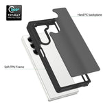 For Samsung Galaxy Z Fold6 5G Translucent Case Anti-fingerprint Shockproof TPU PC Protective Cover