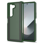 For Samsung Galaxy Z Fold6 5G Translucent Case Anti-fingerprint Shockproof TPU PC Protective Cover