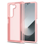 For Samsung Galaxy Z Fold6 5G Translucent Case Anti-fingerprint Shockproof TPU PC Protective Cover
