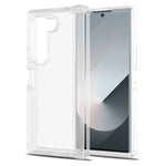 For Samsung Galaxy Z Fold6 5G Translucent Case Anti-fingerprint Shockproof TPU PC Protective Cover