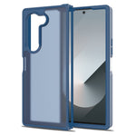 For Samsung Galaxy Z Fold6 5G Translucent Case Anti-fingerprint Shockproof TPU PC Protective Cover