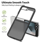 Gennemsigtigt Cover Til Samsung Galaxy Z Flip6 5G / Flip7 FE 5G Anti-fingeraftryk Stødsikker TPU PC Beskyttelsescover
