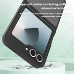 Gennemsigtigt Cover Til Samsung Galaxy Z Flip6 5G / Flip7 FE 5G Anti-fingeraftryk Stødsikker TPU PC Beskyttelsescover