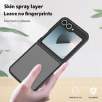 Gennemsigtigt Cover Til Samsung Galaxy Z Flip6 5G / Flip7 FE 5G Anti-fingeraftryk Stødsikker TPU PC Beskyttelsescover