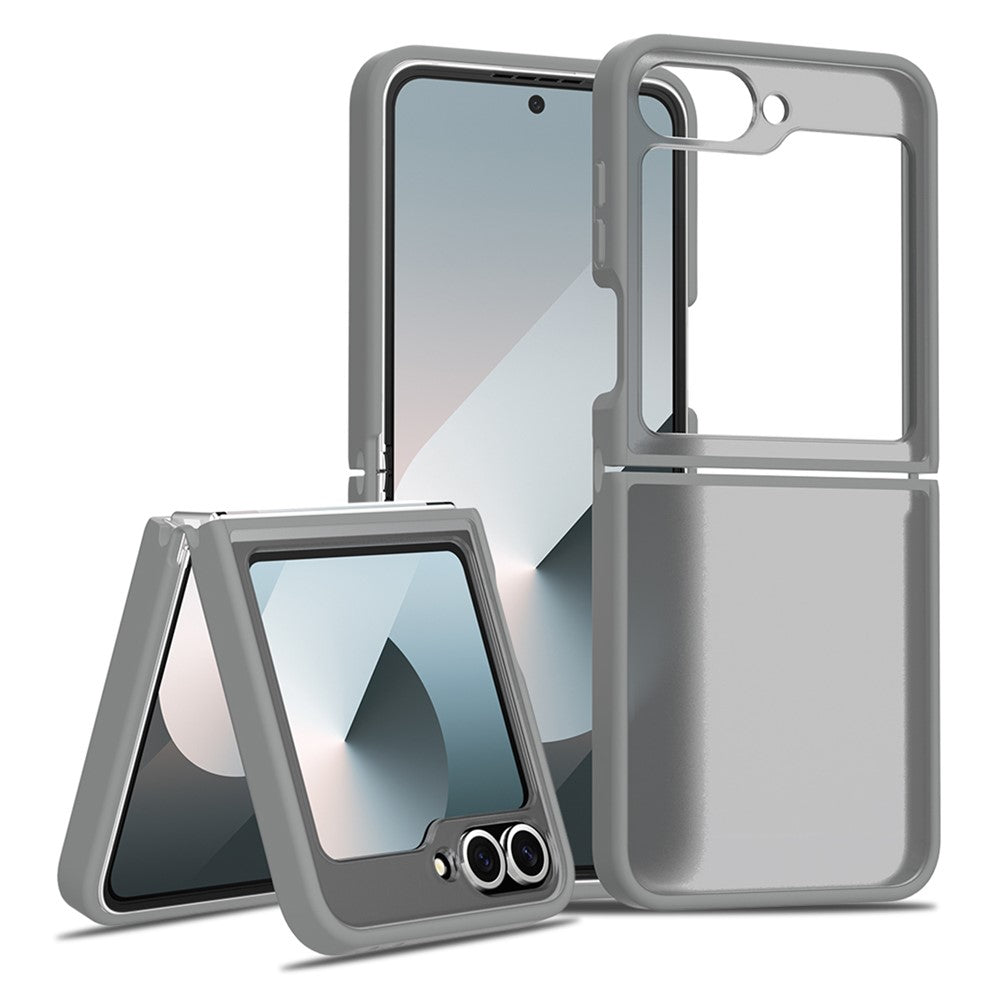 Gennemsigtigt Cover Til Samsung Galaxy Z Flip6 5G / Flip7 FE 5G Anti-fingeraftryk Stødsikker TPU PC Beskyttelsescover