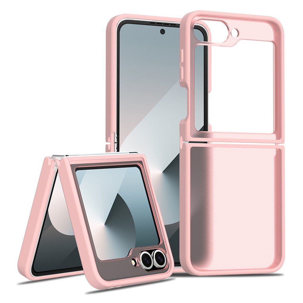 Gennemsigtigt Cover Til Samsung Galaxy Z Flip6 5G / Flip7 FE 5G Anti-fingeraftryk Stødsikker TPU PC Beskyttelsescover