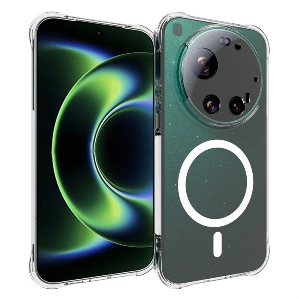 WANLONFENG WL1 Series For Xiaomi 17 Ultra 5G 2.0mm Magnetic Case Clear TPU Phone Back Cover with 2Pcs Screen Films