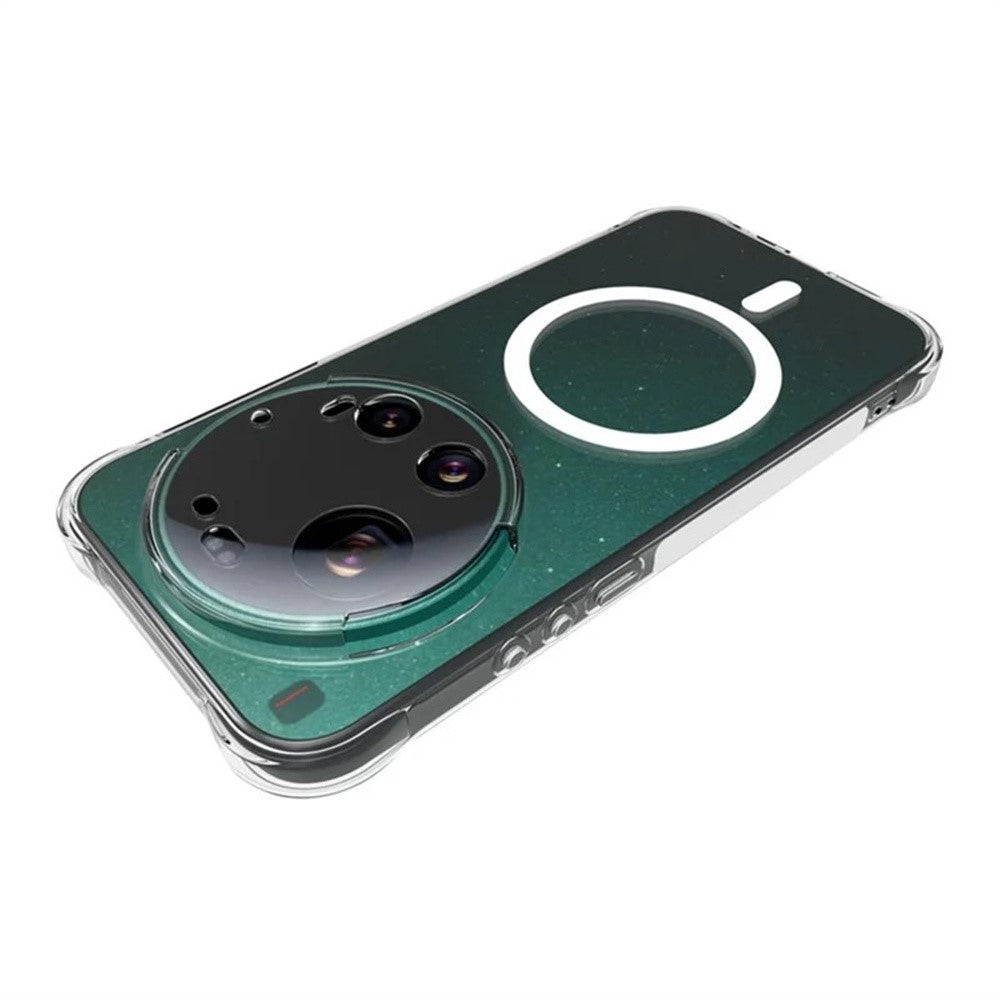 WANLONFENG WL1 Series For Xiaomi 17 Ultra 5G 2.0mm Magnetic Case Clear TPU Phone Back Cover with 2Pcs Screen Films