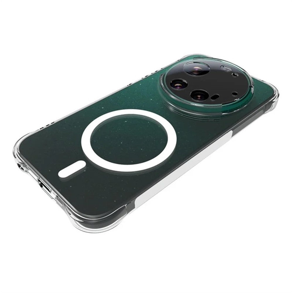 WANLONFENG WL1 Series For Xiaomi 17 Ultra 5G 2.0mm Magnetic Case Clear TPU Phone Back Cover with 2Pcs Screen Films