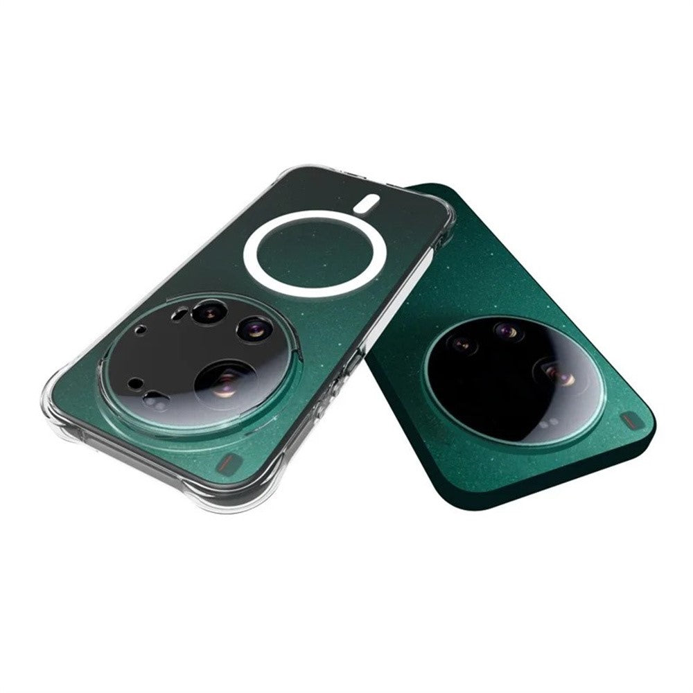 WANLONFENG WL1 Series For Xiaomi 17 Ultra 5G 2.0mm Magnetic Case Clear TPU Phone Back Cover with 2Pcs Screen Films