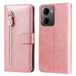 For Xiaomi Redmi 15a 5G PU Leather Cases with Zipper Pocket Wallet Phone Cover Stand