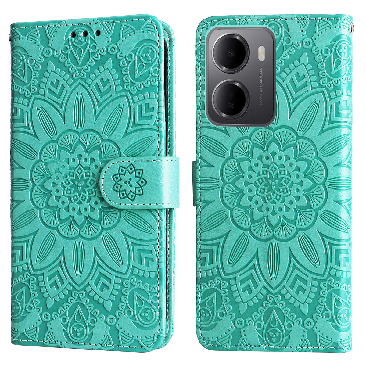For Xiaomi Redmi 15a 5G Case Sunflower Imprint Leather Wallet Phone Cover