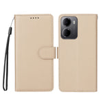 Xiaomi Redmi 15a 5G-skal, RFID-blockerande, 3 kortplatser, PU-läder, mobilskal med handledsrem