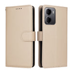 Xiaomi Redmi 15a 5G-skal, RFID-blockerande, 3 kortplatser, PU-läder, mobilskal med handledsrem