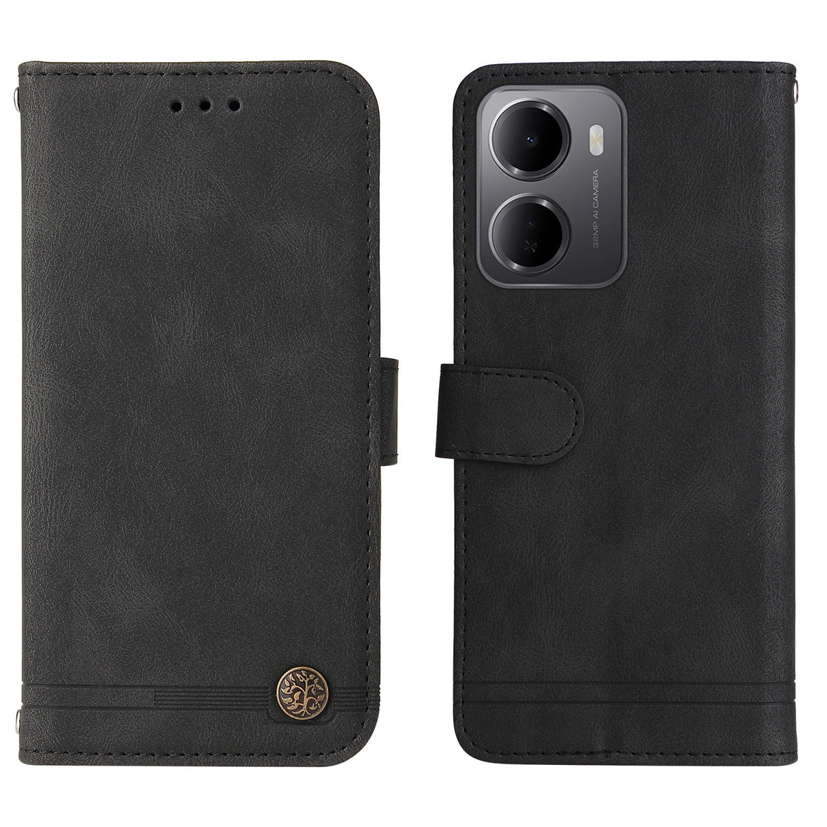 For Xiaomi Redmi 15a 5G Leather Wallet Cases Skin Touch Phone Cover Stand with Strap