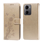 For Xiaomi Redmi 15a 5G Leather Case Butterfly Floral Imprint Wallet Stand Cover