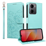 For Xiaomi Redmi 15a 5G Case RFID Blocking Imprinted Dog Pattern PU Leather Phone Cover with Wrist Strap
