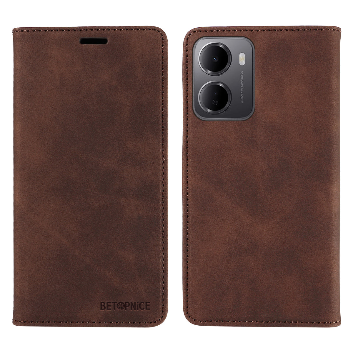 BETOPNICE For Xiaomi Redmi 15a 5G Case Magnetic Closure RFID Blocking Wallet Stand Leather Phone Cover