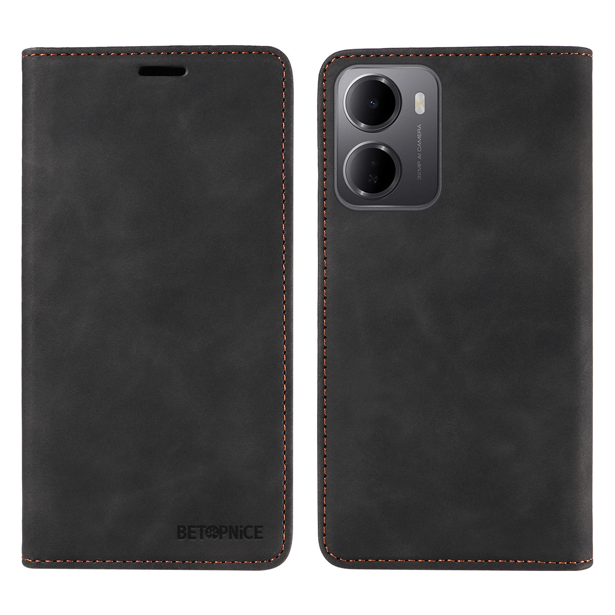 BETOPNICE For Xiaomi Redmi 15a 5G Case Magnetic Closure RFID Blocking Wallet Stand Leather Phone Cover